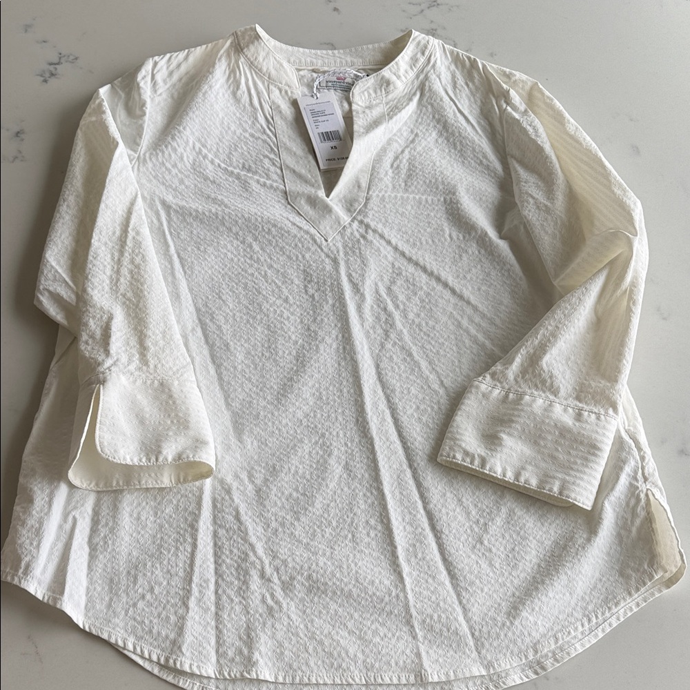 NWT Vineyard Vines Performance Savannah Seersucker Popover